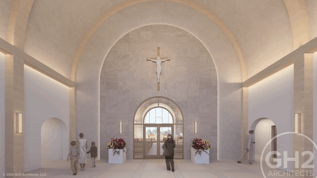 Calvary Cemetery - Inside Entry of Building