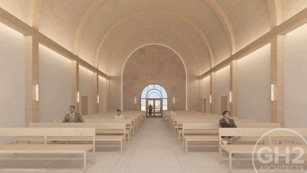 Calvary Cemetery - Inside Building
